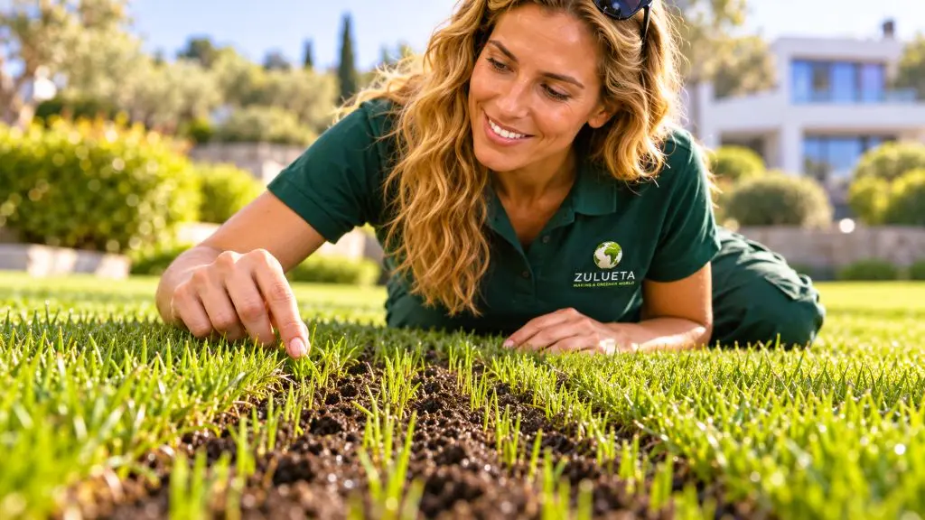 5 cesped recebado tierra vegetal resiembra naciendo 5 cesped recebado tierra vegetal resiembra naciendo